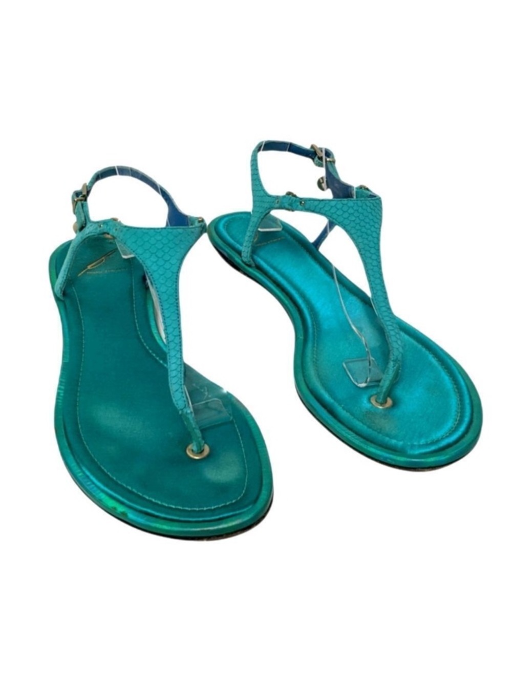BRIAN ATWOOD Corentine Leather Thong Sandals 9 - Picture 1 of 8